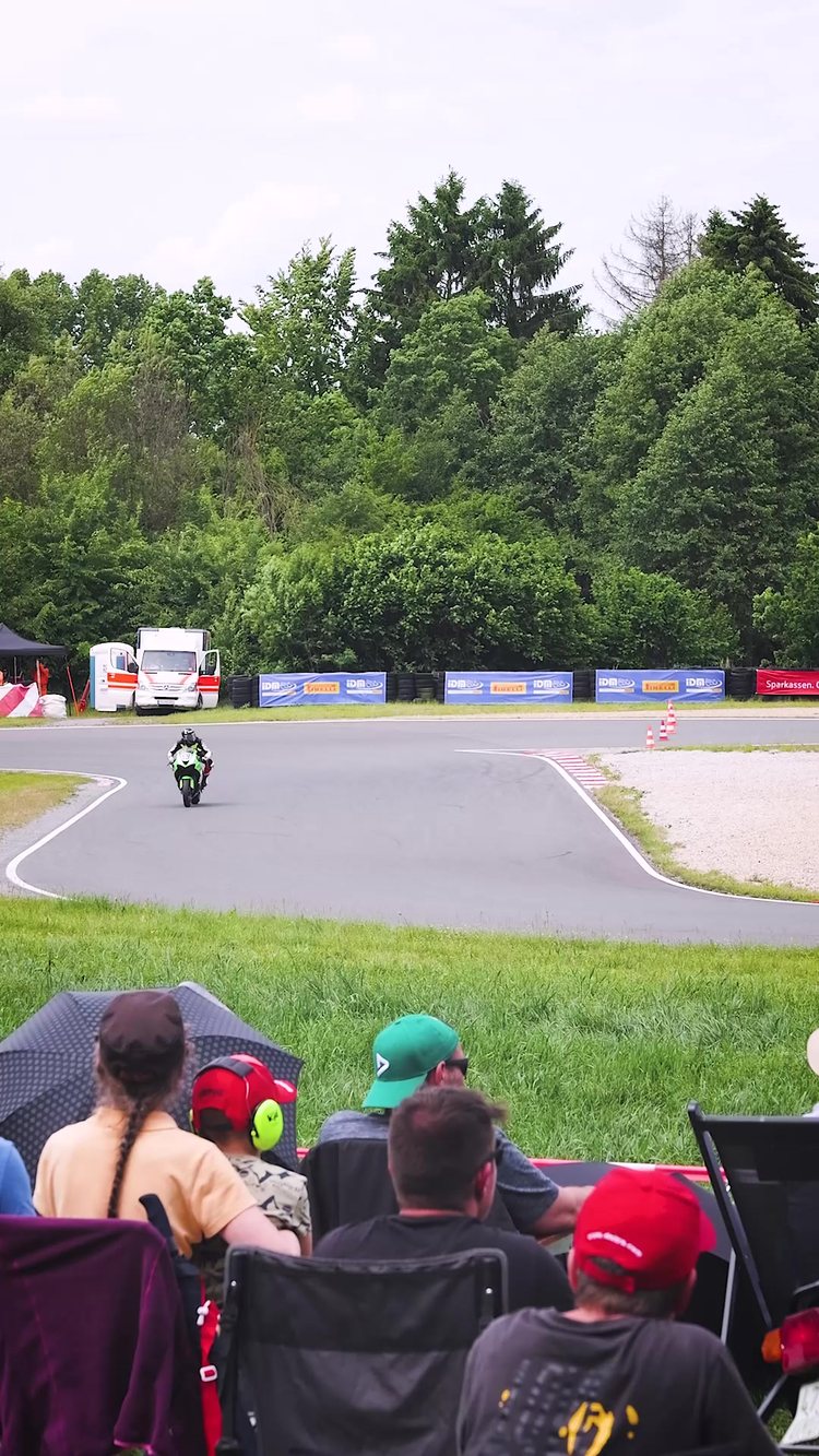 Motorradrennen am Schleizer Dreieck.
